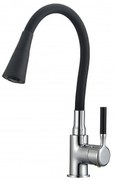 Смесител за кухня ICF 7108223 HAVANA BLACK, месингов, черен, 22x38см