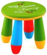 Детско столче кръгло - Зелено