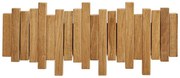 Стенна закачалка от масивен дъб в естествен цвят 3 cm Caltra – House Nordic