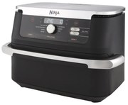 Двоен фритюрник с горещ въздух Ninja Foodi Flexdrawer AF500DE, 2470W, Независими зони за готвене, 10.4 л, 7 програми, 40-240°C, Max Crisp, Sync, Черен