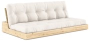 Кремав разтегателен диван 196 cm Base – Karup Design