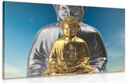 Картина на платно – Медитиращи Буди