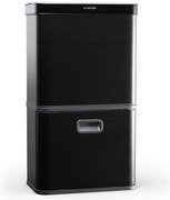 Klarstein Touchless, сензорен кош за отпадъци, 56 л, неръждаема стомана, плавно затваряне, захранване с батерии, LED дисплей, таймер