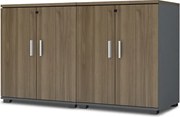 Мултифункционален шкаф Verga от меламин в бял цвят 45x40x180см.