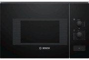 Микровълнова фурна за вграждане Bosch BFL520MB0, 20л, 800 W, 5 степени, Асистент за почистване, Авто. изключване, Черен