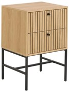 Нощно шкафче с чекмеджета OLIVIA, дъб