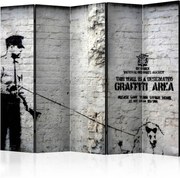 Разделител от 5 части - Banksy - Graffiti Area II [Разделители на стаи]