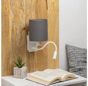 Brilagi - LED Аплик NUBILA 1xE27/25W/230V + LED/3W бял/антрацит