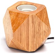 Aigostar - Настолна лампа 1xE27/60W/230V каучуково дърво