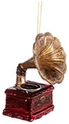 Ръчно изработена коледна украса 11 cm Gramophone – Sass & Belle
