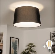 Brilagi - LED плафон CERIA 1xE27/40W/230V Ø 45 cm черен