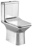 Моноблок ICC 7737 CHROME, седалка и капак с плавно затваряне, порцелан, сребърен, 78.5x61x36.5см