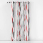 Червено-бяла завеса 140x260 cm Ondulys – douceur d'intérieur