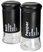 Top - Стъклени солници 2-ка черни 150мл (338110SP)