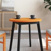 847127 vidaXL Плот за маса, кръгъл, восъчнокафяв, Ø60x2,5 см, бор масив