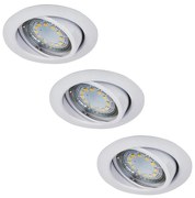 Rabalux 1049 - К-кт 3xLED Лампа за вграждане LITE 3xGU10-LED/3W/230V