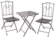 Градински мебели, маса + столове - античен бронз
