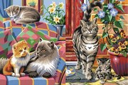 KSG Craft - Рисуване по номера - Котета две картини