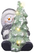 Retlux - LED Коледна декорация LED/2xLR44/топло бял снежен човек с дърво