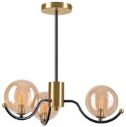 Полилей на штанга GEORGIA 3xG9/5W/230V златист/опушено бежово