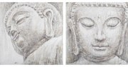 Картина DKD Home Decor Буда Ориенталски 80 x 3,5 x 80 cm (2 броя)