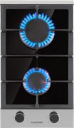 Klarstein Alchemist Domino, газов котлон, 2 алуминиеви горелки, стъклокерамика, черен