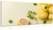 Картина на платно – Лимони с мента
