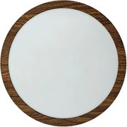 LED Плафониера RING LED/18W/230V 4200K Ø 21 см кафяв