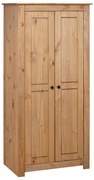 282664 vidaXL Гардероб, 80x50x171,5 см, бор масив, стил Панама