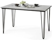 ХЕАРПИН С-120 Светъл бетон Атэлер - МАСА В ЛОФТ СТИЛ ЗА КУХНЯ/ ТРАПЕЗАРИЯ/ ДНЕВНА