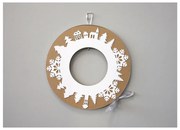 Адвентен венец със сива панделка - Unlimited Design for kids