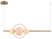 Azzardo - Резервно стъкло за полилей SANDRA бял - голям Ø 22 см