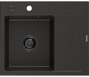 Mexen Ben гранитна мивка с 1 отделение и отцеждащо пространство, лява 600 x 500