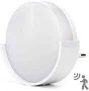 Aigostar - LED Нощна лампа със сензор за здрач LED/1W/230V 6500K кръгла