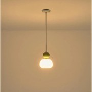 Пендел 1xG9/7W/230V бял/зелен