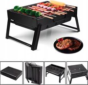 Преносима сгъваема скара на дървени въглища 27,5 x 35,5 cm