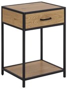 Нощно шкафче SARON дъб/черно