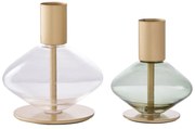 Стъклени свещници в комплект от 2 бр. – House Nordic