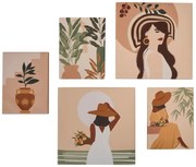 Картина atmosphera Cynthia, Принт на платно Жена, Комплект 5