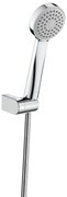 Душ комплект с душ слушалка Stella 80/1, A5B9303C00, Roca, подвижен държач за душ слушалка и шлаух, хром, 23х8см