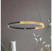 Zuma Line MD4417-1M-3BGD - LED полилей LINOS LED/30W/230V черно/злато