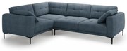 Тъмносин ъглов диван (ляв ъгъл/L форма) Bemy – Micadoni
