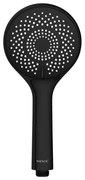 WENKO 24924100 - душова глава със система за пестене на вода 11x11 cm черна