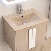 Конзолен PVC шкаф BG 6451-3 + 6066BG, бежов мат, 60x45x50см