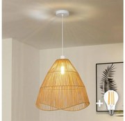 Brilagi - LED полилей на кабел CERIA BOHO 1xE27/40W/230V Ø 70 см, кафяв
