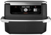 Двоен фритюрник с горещ въздух Ninja AF500EU, 10.4 л, 7 програми, Таймер, Независими зони, Черен/Инокс