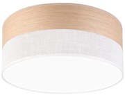 LED Плафониера SIRJA WOOD LED/20W/230V Ø 35 см бял/дъб