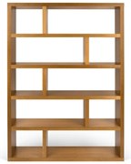 Етажерка за книги от екзотична дървесина 120x173 cm Dublin - TemaHome