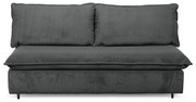 Тъмносив разтегателен диван от рипсено кадифе 184 cm Isadora – Bobochic Paris