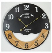 Стенен часовник 1xAA Ø 60 см черен/бежов